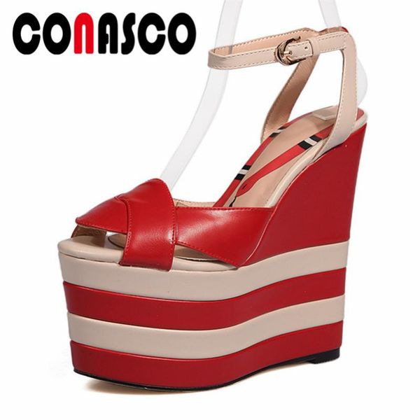 

women super high heels platforms summer sandals fashion party night club shoes woman microfiber buckle female, Black