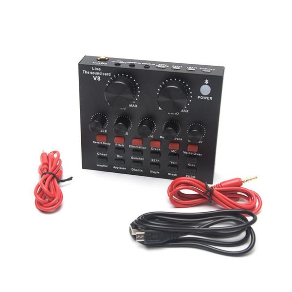 

for mobile recording sound card headset microphone computer voice chat pc singing audio ktv home live broadcast external usb cards
