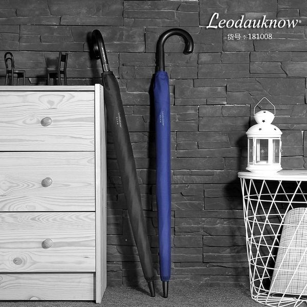 

umbrellas leodauknow windproof long-handle stylish men's use high-density touch cloth high class and noble atmosphere