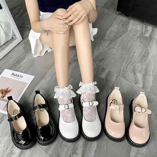 

dress shoes spring fall girls lolita patent leather shoes woman mary janes platform roundtoe black ladies n7768l evww