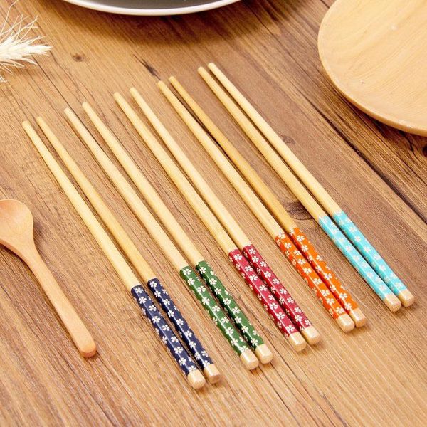

chopsticks bamboo small floral for home use and restaurants restaurant printing tableware