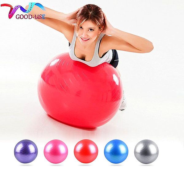 

55cm sports yoga balls pilates fitness ball gym exercise workout massage with pump