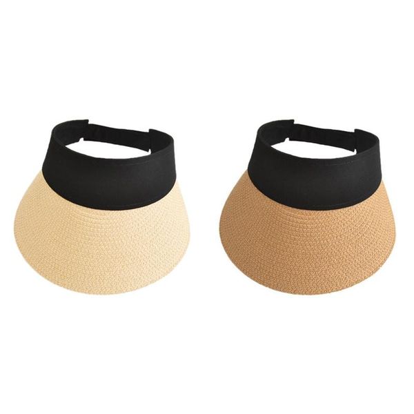 

wide brim hats women straw hat empty sun visor summer protection outdoor sports fishing beach chapeau, Blue;gray