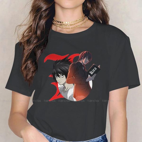 

women's t-shirt l&kira tshirt death note misa cartoon girls graphic tees 5xl o-neck female t shirt funny hipster gift, White