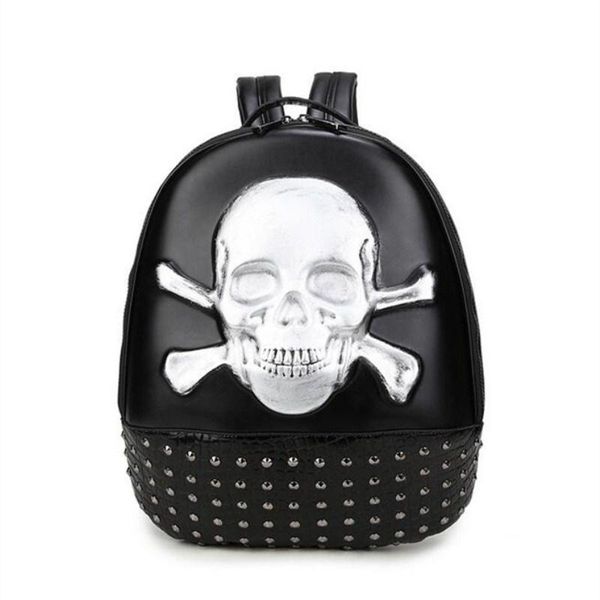 

backpack fashion 3d men women's pu leather lapteenager school bag rucksack