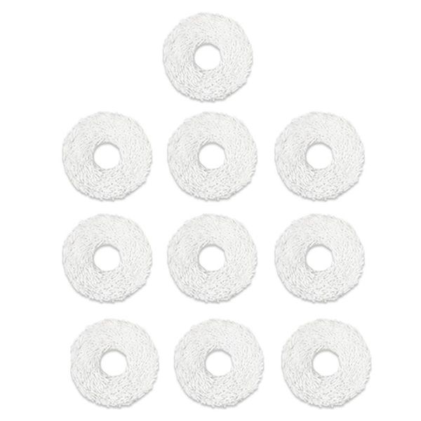 

vacuum cleaners 10pcs for ecovacs deebot n9+ robot cleaner steam mop cloth mopping machine replacement accessories parts
