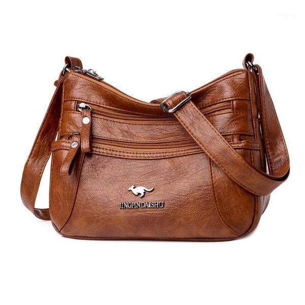 

evening bags style women soft pu leather shoulder casual classic messenger bag large crossbody luxury designer handbag