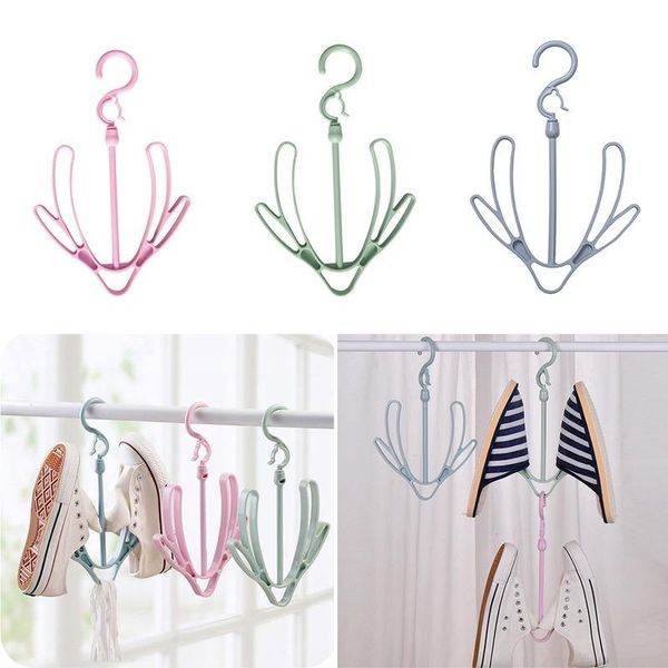 

hangers & racks balcony shoe rack hook bedroom drying shoes artifact sandals multifunctional household windproof hanger daily necessities