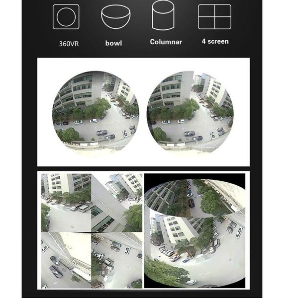 

wireless fisheye ip cameras 2mp outdoor wire panorama cctv two-way audio camera