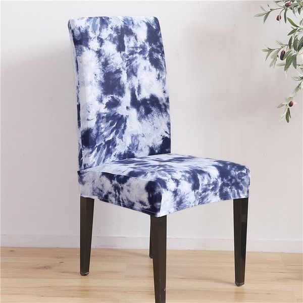 

chair covers spandex elastic printing dining slipcover stretch cushion stoelhoezen eetkamer