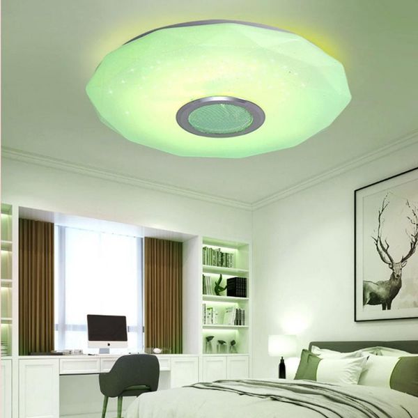 

ceiling lights app bluetooth music light modern led home lighting bedroom lamps smart lamp+remote control decor
