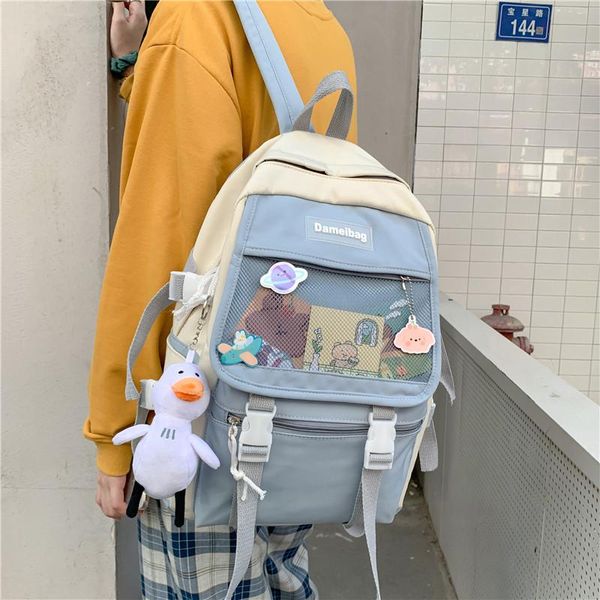 

fashion girls bookbag for teenager schoolbag kawaii waterproof nylon women backpack female travel bag mochilas college rucksack