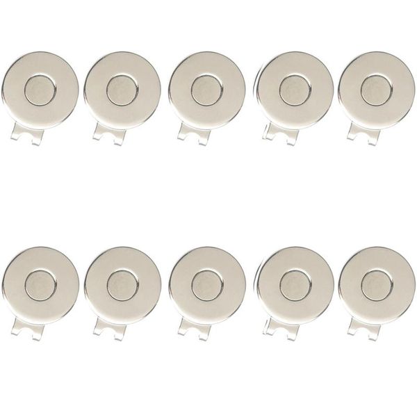 

golf training aids 10 pcs hat clip magnetic putting tool metal cap clips accessories