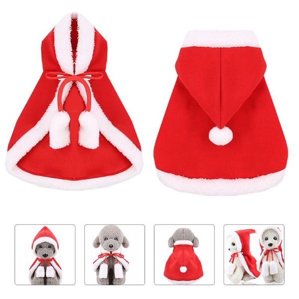 

cat costumes 1 pc christmas pet dog cloak lovely red hat costume
