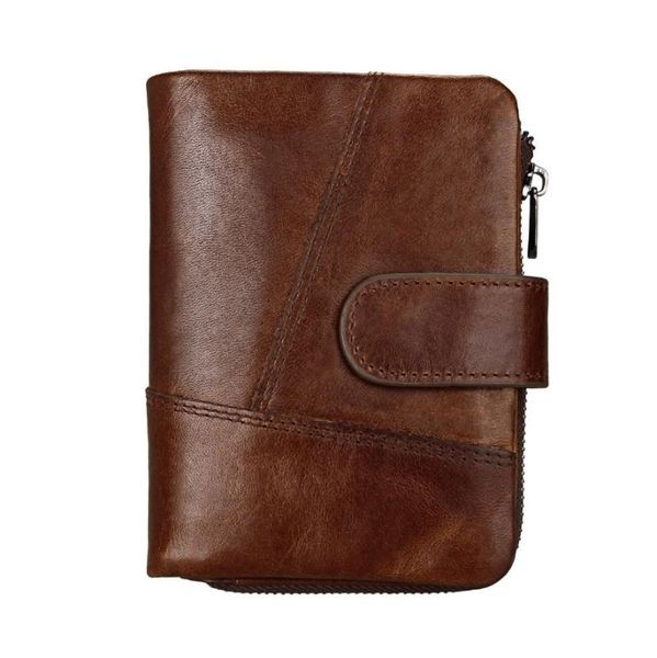 

wallets genuine leather wallet men grain cow purse male short men's, Red;black