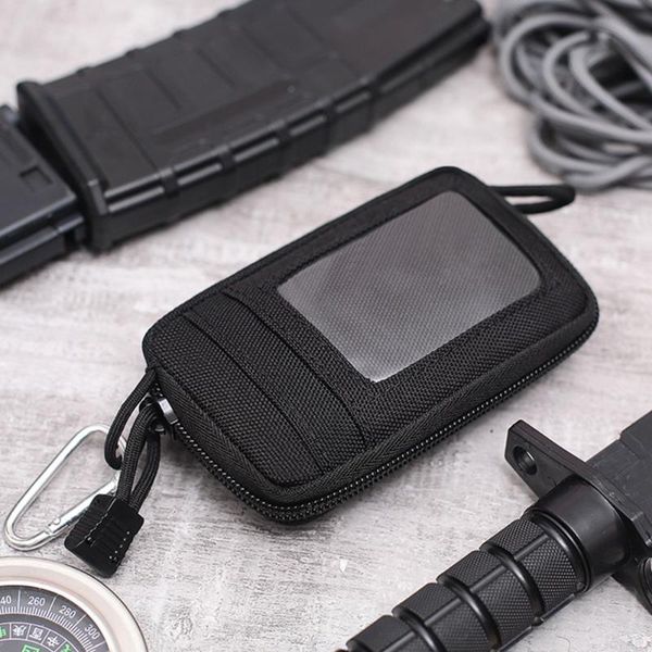 

outdoor bags men women travel wear resistant portable nylon waterproof lightweight zipper card storage mini space saving purse wallet