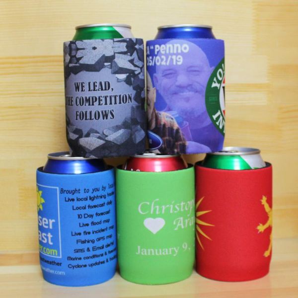 

ice packs/isothermic bags 150pcs custom designed stubby holders for your birthday party real neoprene can cooler with bottom printed stubbie