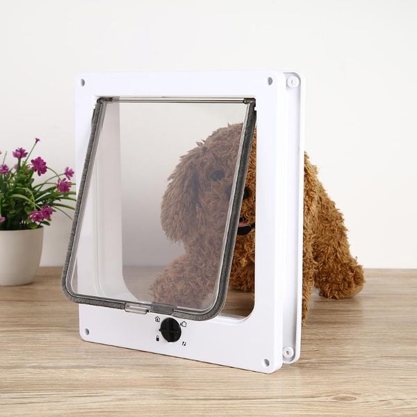 

cat carriers,crates & houses safe flap door with 4 way lock pet rotary easy install intelligent control switch kitten small gate doors