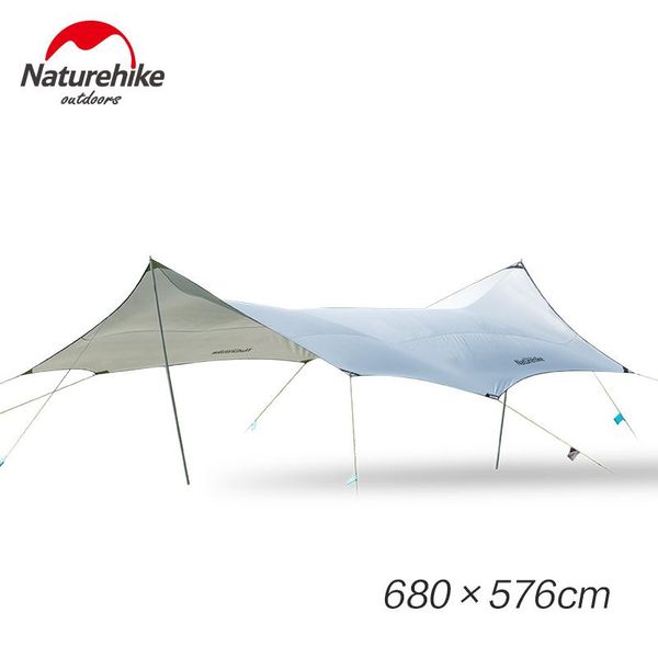 

tents and shelters naturehike 2021 portable 150d sun shelter tent 8-10 persons waterproof oxford cloth sunproof large space camping