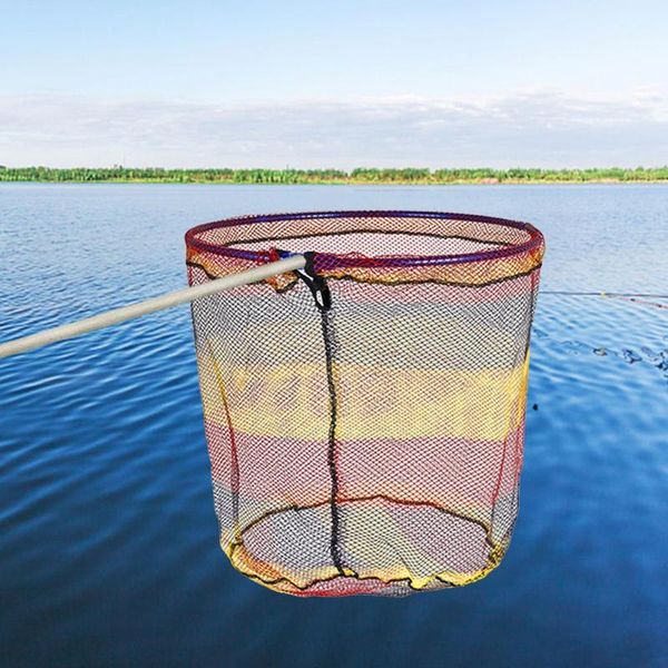 

fishing accessories landing net circle foldable aluminum alloy ring round triangle
