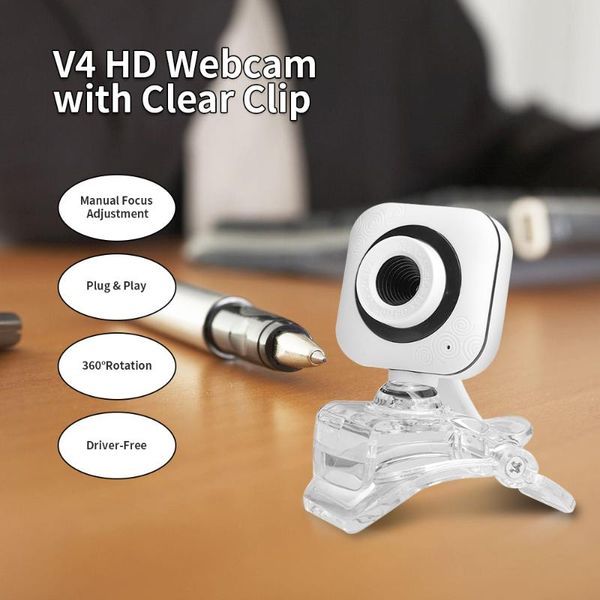 

webcams portable usb webcam 480p camera with built-in microphone computer web for conferences meeting video call live streaming
