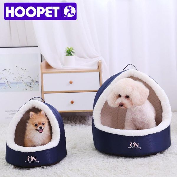 

cat beds & furniture hoopet pet bed house soft cave small dog nest warm tent for dogs supplies
