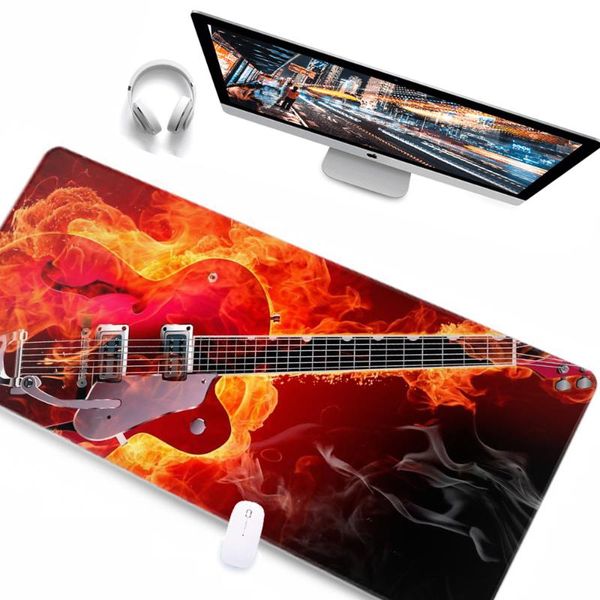 

mouse pads & wrist rests guitar instrument pad gamer play mats large gaming accessories keyboards for computer laptop