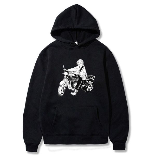 

men's hoodies & sweatshirts 2021 fashion tokyo revengers couple four season cotton wears long sleeves hoodie casual oversized unsiex st, Black