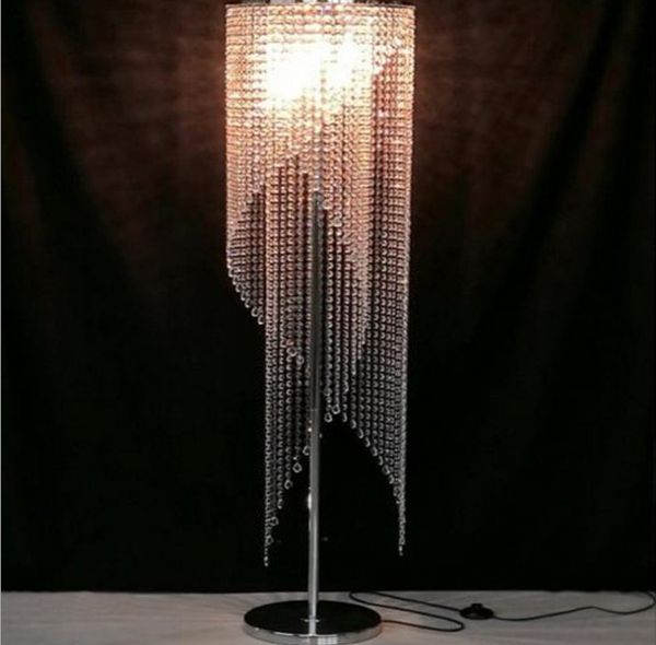 Nordic Cristal Assoalho Lâmpada Moderna Retro Standing Quarto Decoração Decoração Cortina Iluminação Luminárias Luzes