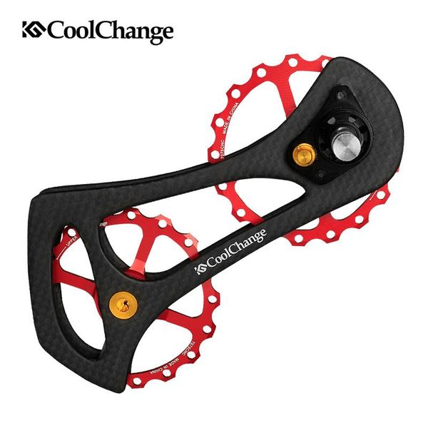 

bike derailleurs drivetrain 17t carbon fiber ceramic bearing wheels road bicycle rear derailleur pulleys for 4700/5800/6800/9070