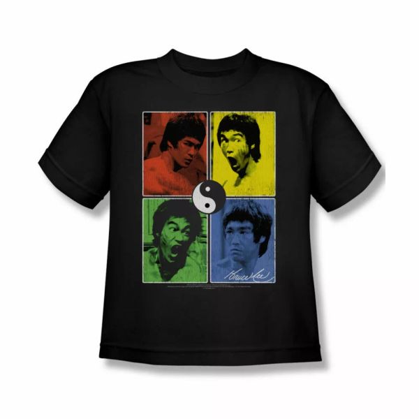 

bruce lee enter color block toddler t-shirt sizes- s- new, White;black
