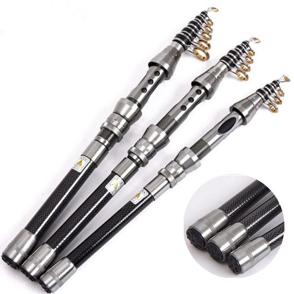 

fishing rod portable spinning high carbon fiber pole travel sea boat rock rods
