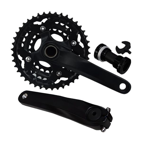 

bike heels & chainwheels lightweight bicycle crankset durable mountain 30 speed outdoor sport replacement part hollowed aluminium alloy