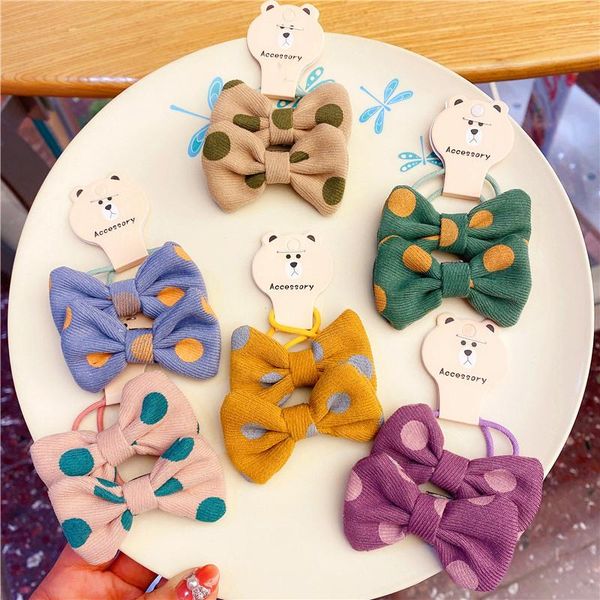 

hair accessories children don't hurt their bands, bows, rubber children's korean accessories, headdresses,, Slivery;white