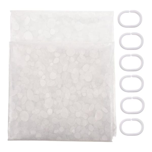 

shower curtains 1 set water tightness curtain bath decor bathroom supplies (translucent)