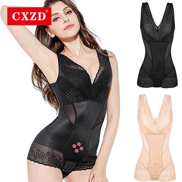 

cxzd women high waist panties bodysuits shaper control pants clincher waist corset slimming belt corrective underwear 210708, Black;white
