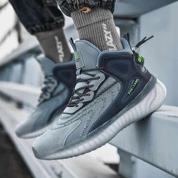 

Casual shoes E3NN High top shoes men's autumn and winter new plush warm sports leisure fashion reflective tide outdoor thickened cotton 7V6G, White