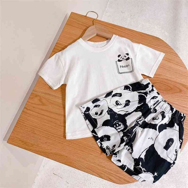 

summer arrival girls fashion cartoon sets shorts girl clothes 210528, White