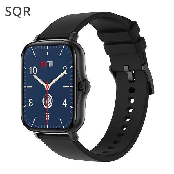 

sqr p8 plus smart watch 2021 men 1.69 inch fitness tracker full touch screen 8 sports ip67 waterproof for 2021 ios androidg, Slivery;brown