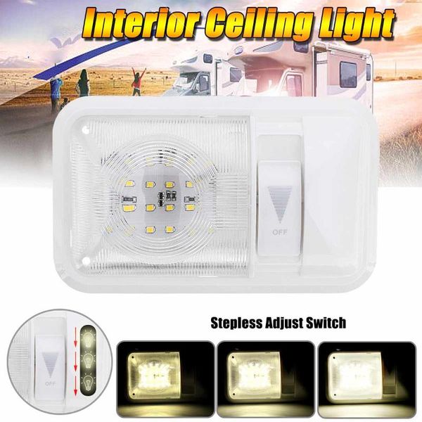 

parts 12v led rv ceiling dome light interior lighting trailer lights 3 modes adjustable for camper caravan