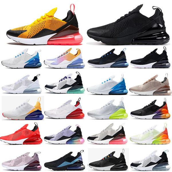 

270 shoes for mens women light bone triple white black red punch tea berry 27c men trainers outdoor sports sneakers size 36 45