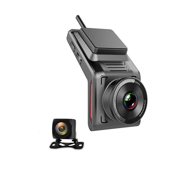 

inch portable car dvr dash camera dual lens driving recorder wifi gps tracker dvrs