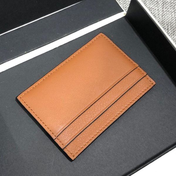 

card holders designer leather case ladies cowhide business coin purse pocket short wallet classic cardholder, Brown;gray