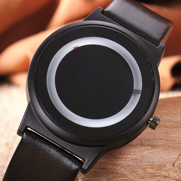 

wristwatches fashion creative watches women casual sports leather strap quartz watch couple gift clock montre femme, Slivery;brown