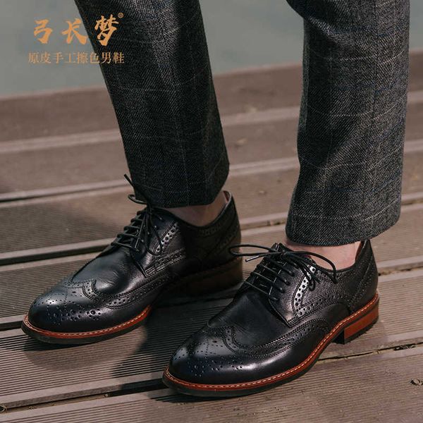 

formal sho men guangzhou men's leather block busins drs