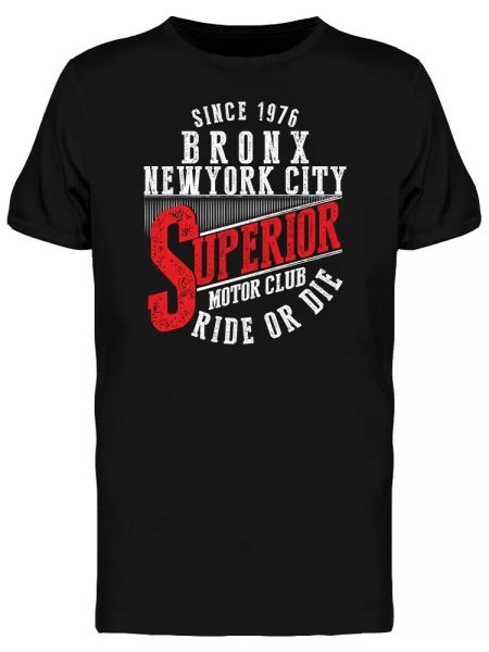 

Superior Motor Club Graphic Tee Men's -Image by Shutterstock, White;black