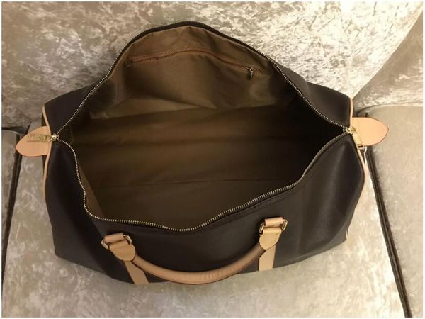 

fashion mens duffel bags luxurious women travel luggage duffle bag black flower designer handbags large capacity sport size 55cm #41412 high