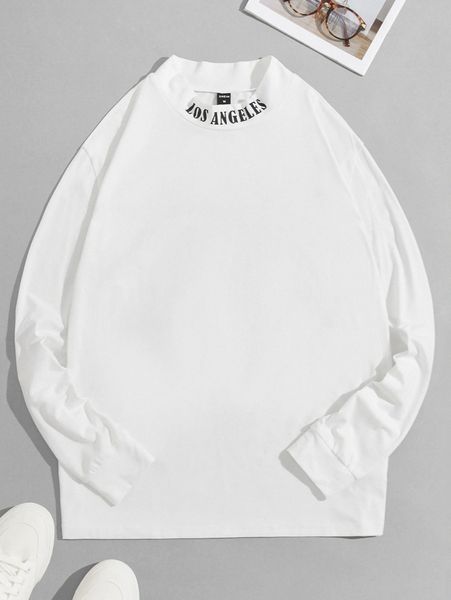

men letter graphic tee j3fl#, White;black