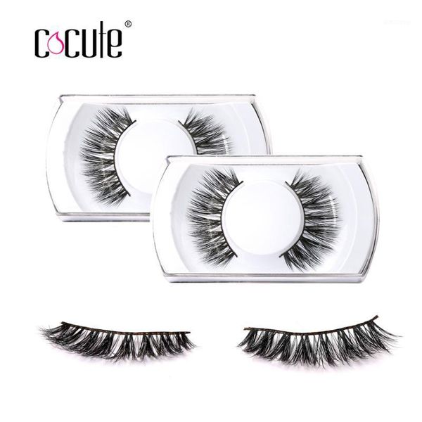 

cocute 1 pair black mink hair beauty thick long false eyelashes fake eye lashes eyelash