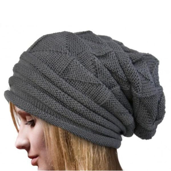 

women winter crochet hat wool knit beanie warm caps outdoor fashion hat11.7 beanies